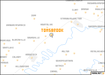 map of Toms Brook