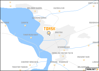 map of Tomsk