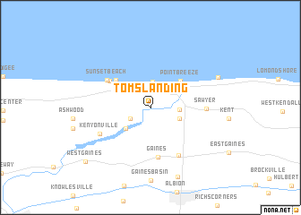map of Toms Landing