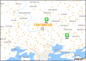 map of Tomtbacka