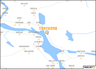 map of Tomterna