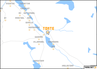 map of Tömte