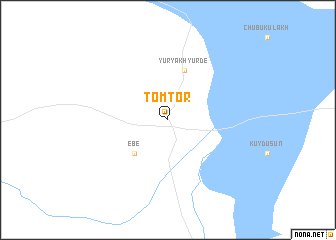 map of Tomtor