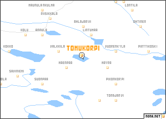 map of Tomukorpi