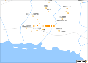 map of Tomūn-e Malek