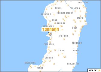 map of Tonagan