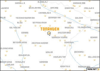 map of Tonahdeh