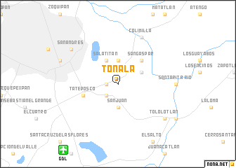 map of Tonalá