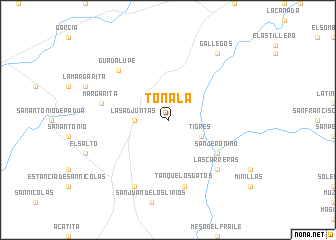 map of Tonalá