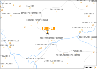 map of Tonalá