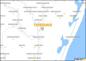 map of Tonandava