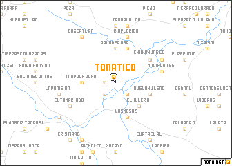 map of Tonatico