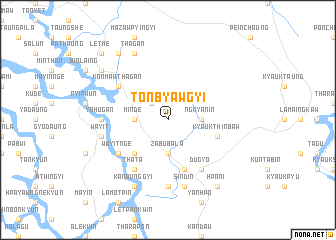 map of Tonbyawgyi
