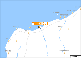 map of Tonchigüe