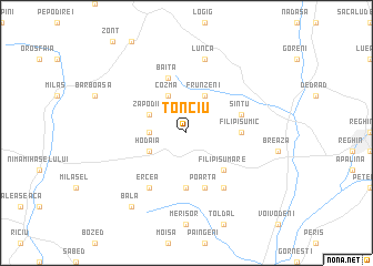 map of Tonciu