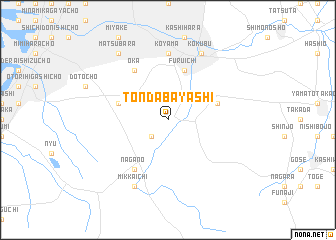 map of Tondabayashi