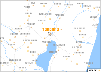 map of Tondano