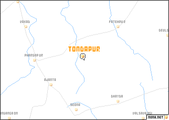 map of Tondāpur