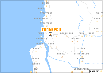 map of Tondefom