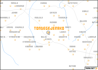 map of Tondegejerako