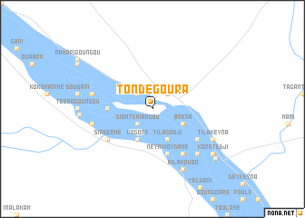 map of Tondé Goura