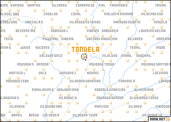 map of Tondela