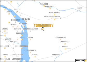 map of Tondi Gamey