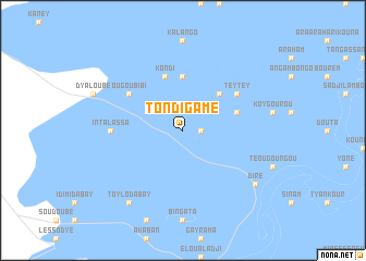 map of Tondigamé