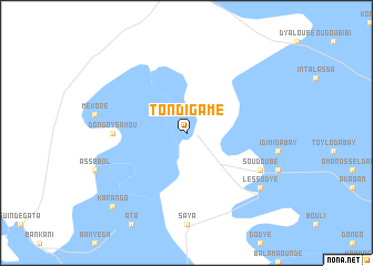 map of Tondigamé