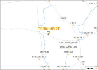 map of Tondi Koyré