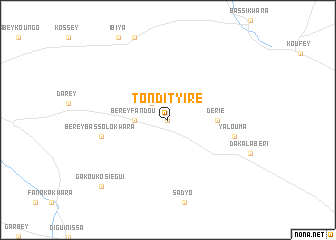 map of Tondi Tyiré