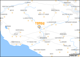 map of Tondu