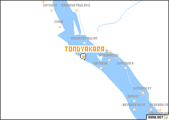 map of Tondyakara