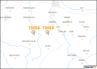 map of Tonea