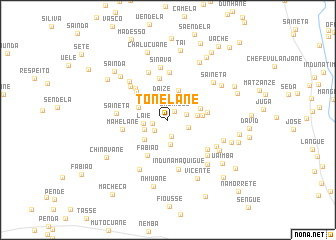 map of Tonelane