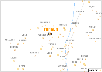 map of Tonela