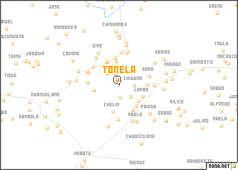 map of Tonela