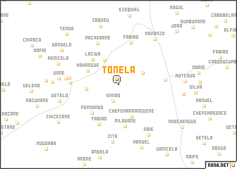 map of Tonela