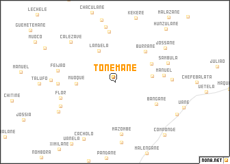 map of Tonemane