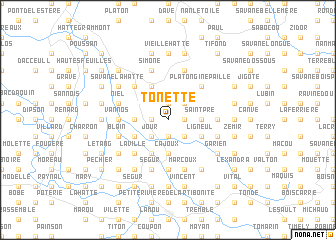 map of Tonette