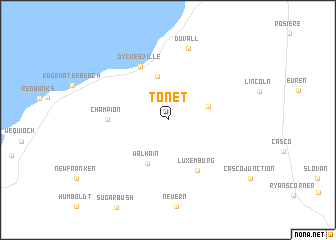 map of Tonet