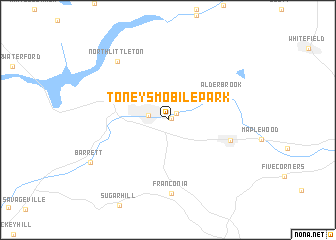 map of Toneys Mobile Park