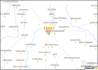 map of Toney