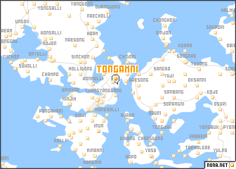 map of Tongam-ni