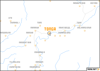 map of Tonga