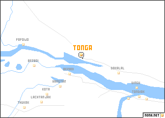 map of Tonga