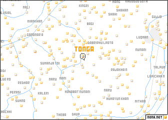 map of Tonga