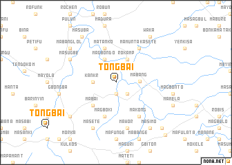 map of Tongbai