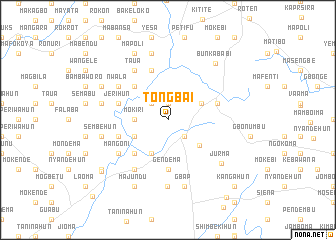 map of Tongbai