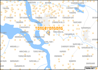 map of Tongbyŏn-dong